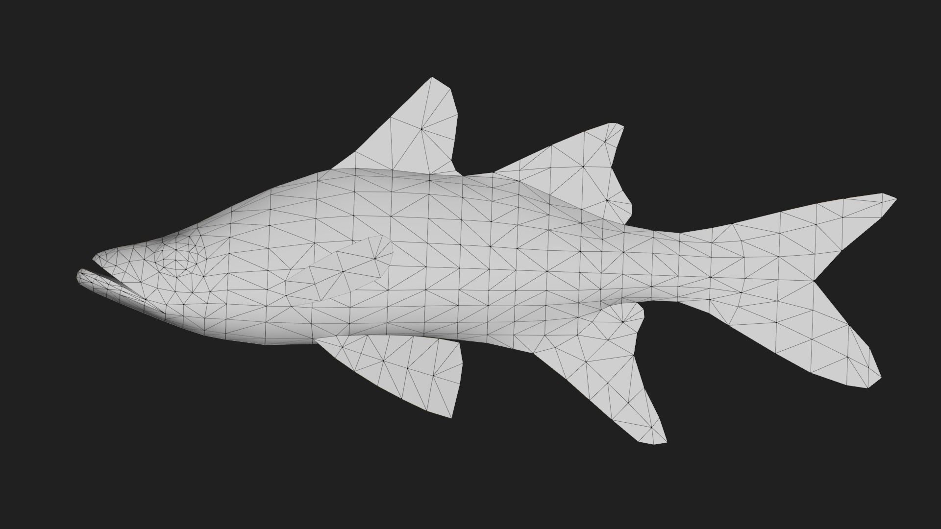 Snook Low-poly 3D model_1