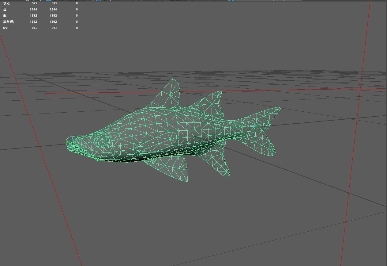 Snook Low-poly 3D model_6