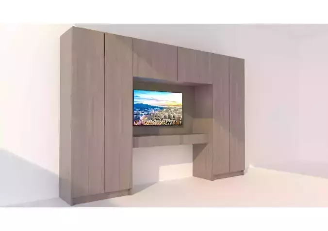 Wardrobe with Built-in TV 