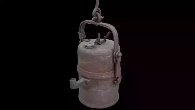 Antique miners lamp