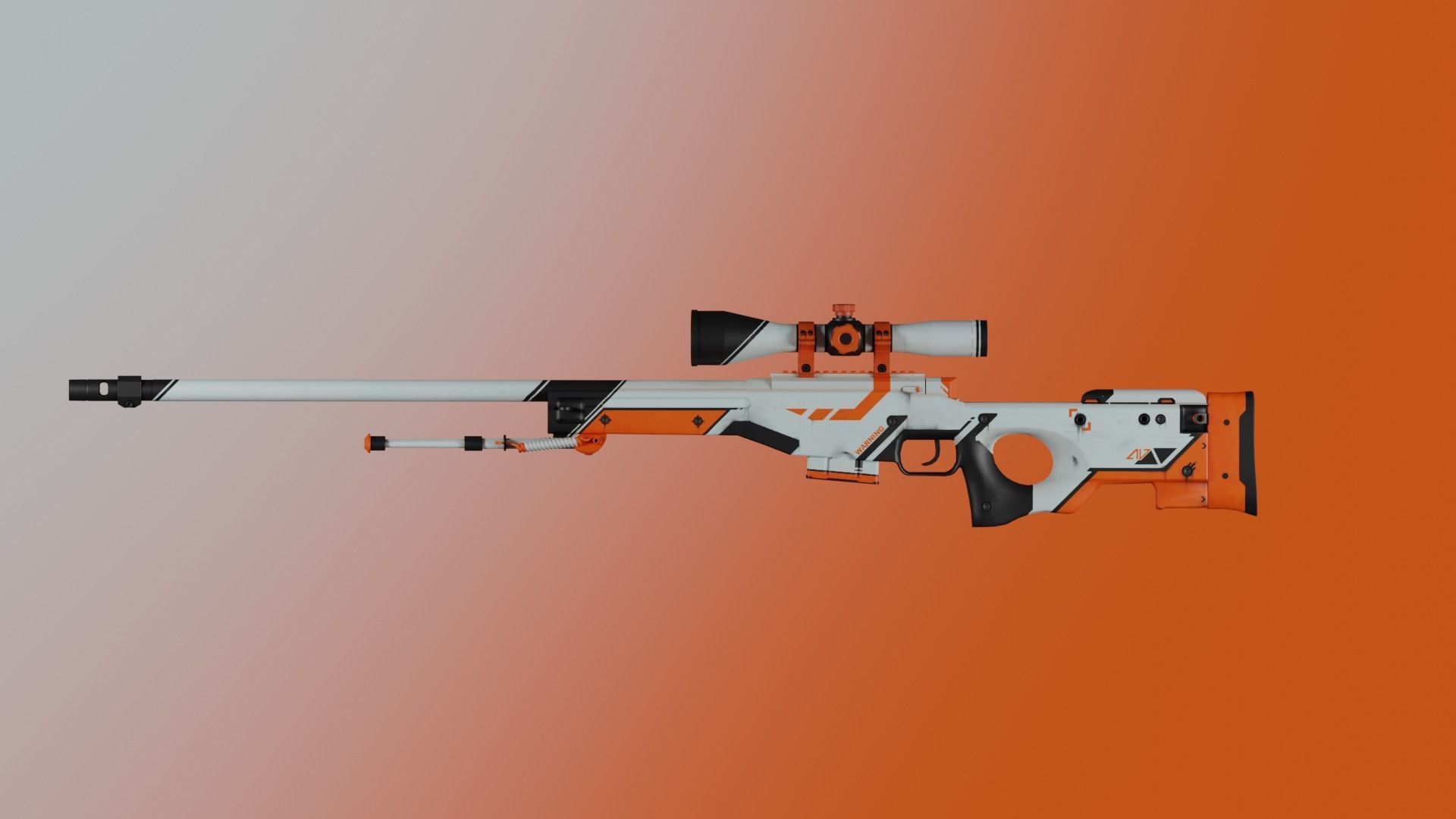 CS2 Asiimov Collection 3D model_5