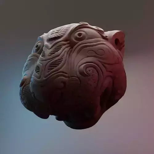 Jaguar Huichol 3D print model