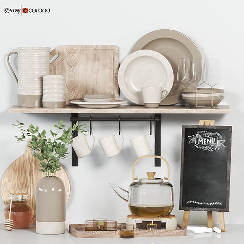 Kitchen accessories 05 3D model