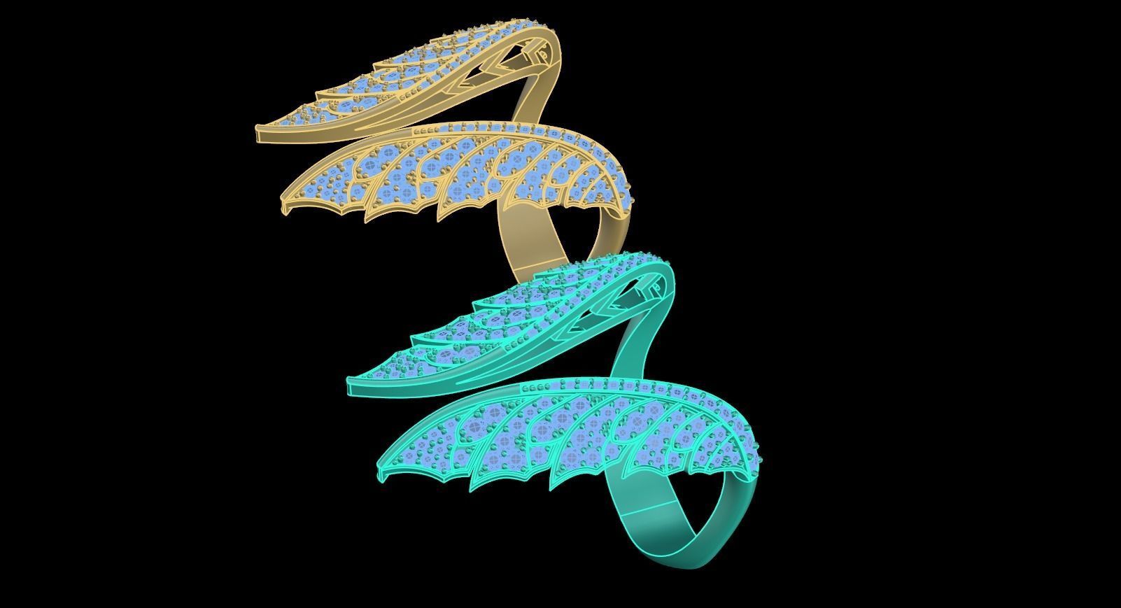 Stephen Webster Open Wing Ring 3D print model_5