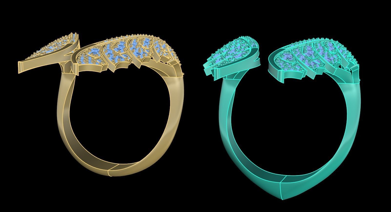 Stephen Webster Open Wing Ring 3D print model_14