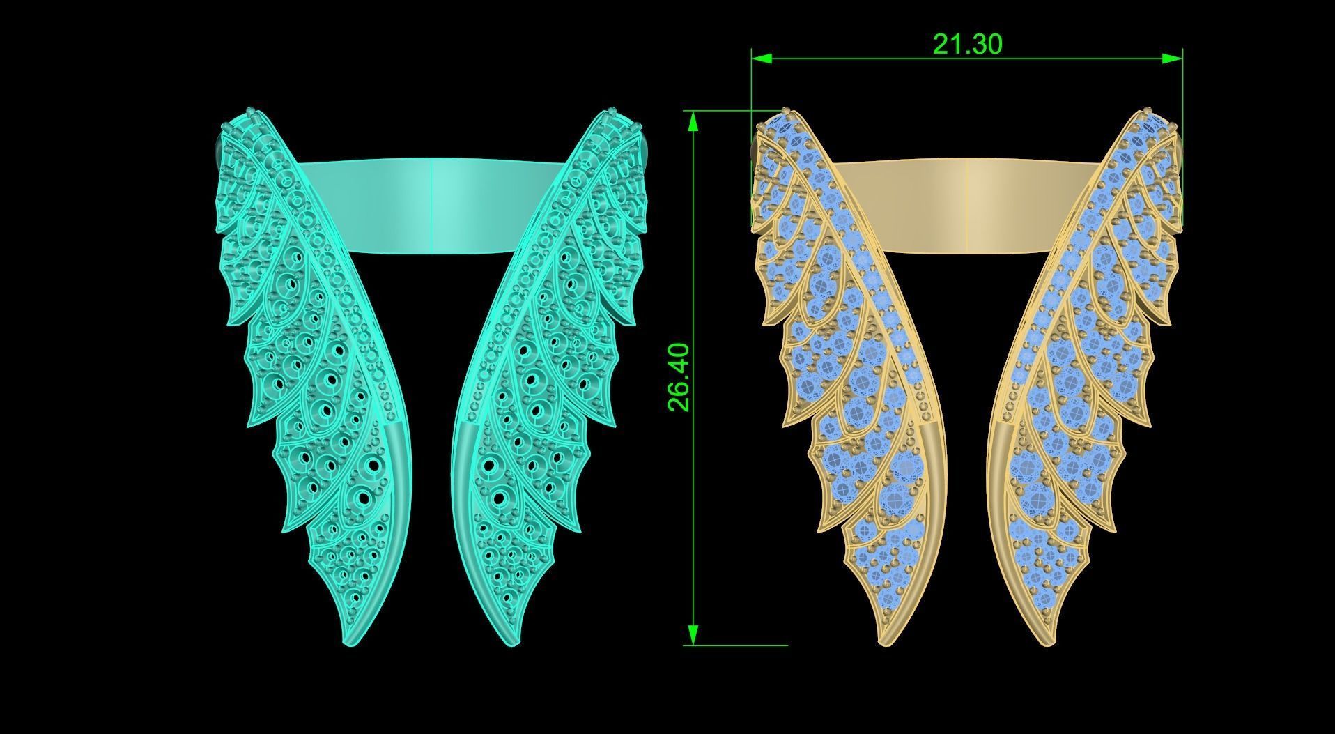 Stephen Webster Open Wing Ring 3D print model_4