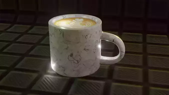 Cup of Tea free 3D model animated rigged | CGTrader