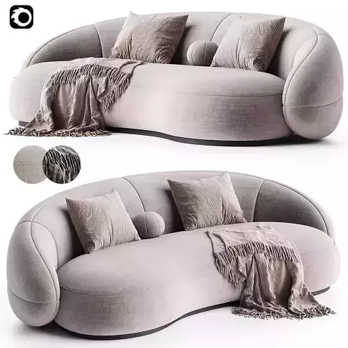 INDA is a modern creative sofa Low-poly 3D model