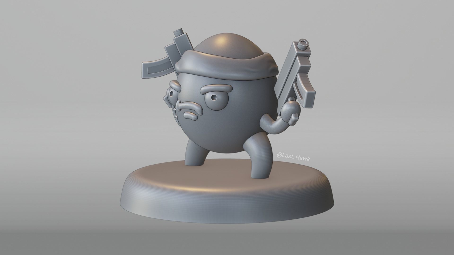 Brotato with SMGs 3D print model_10