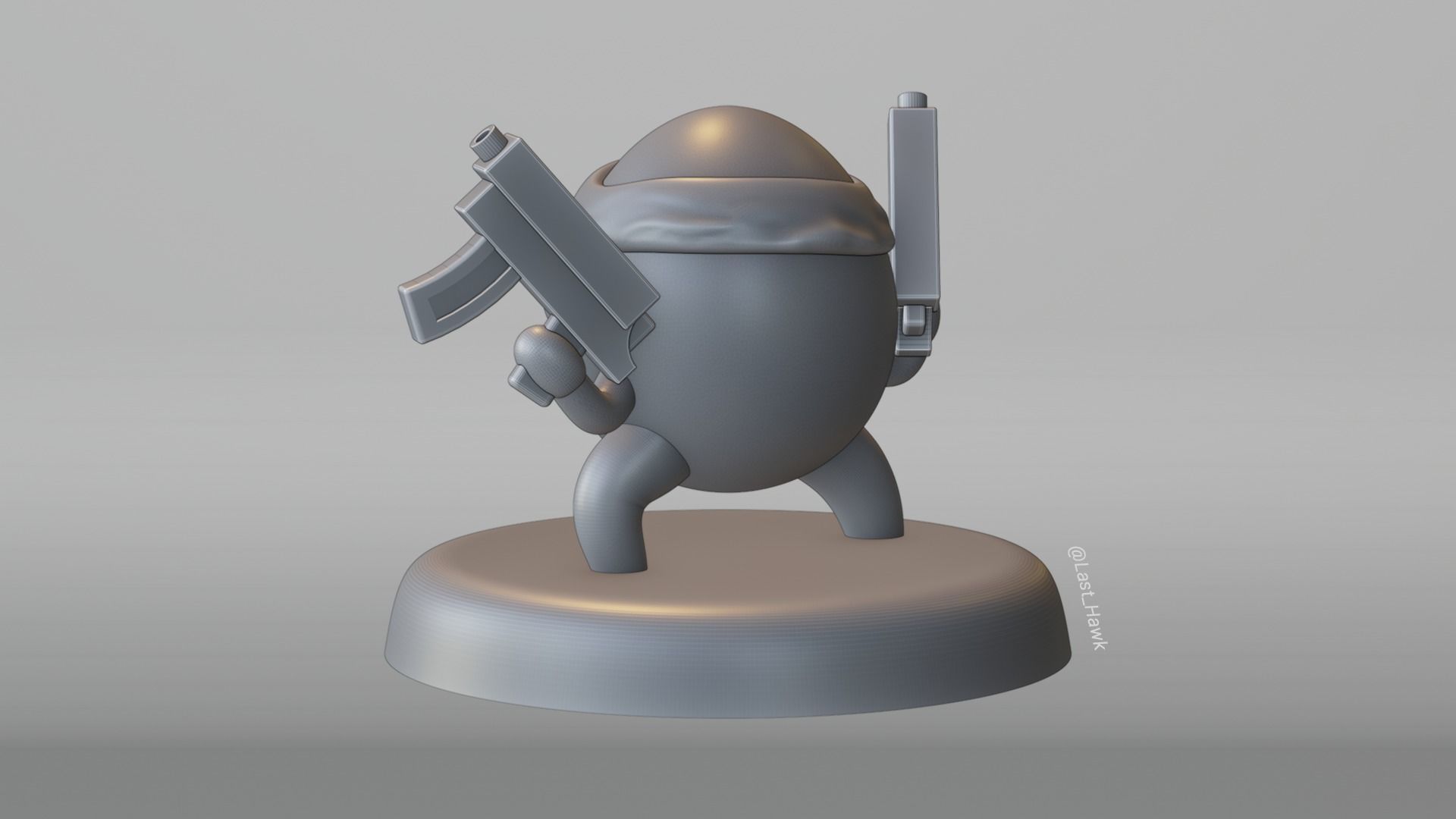 Brotato with SMGs 3D print model_8