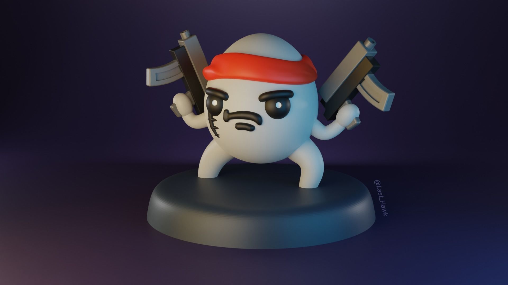 Brotato with SMGs 3D print model_2