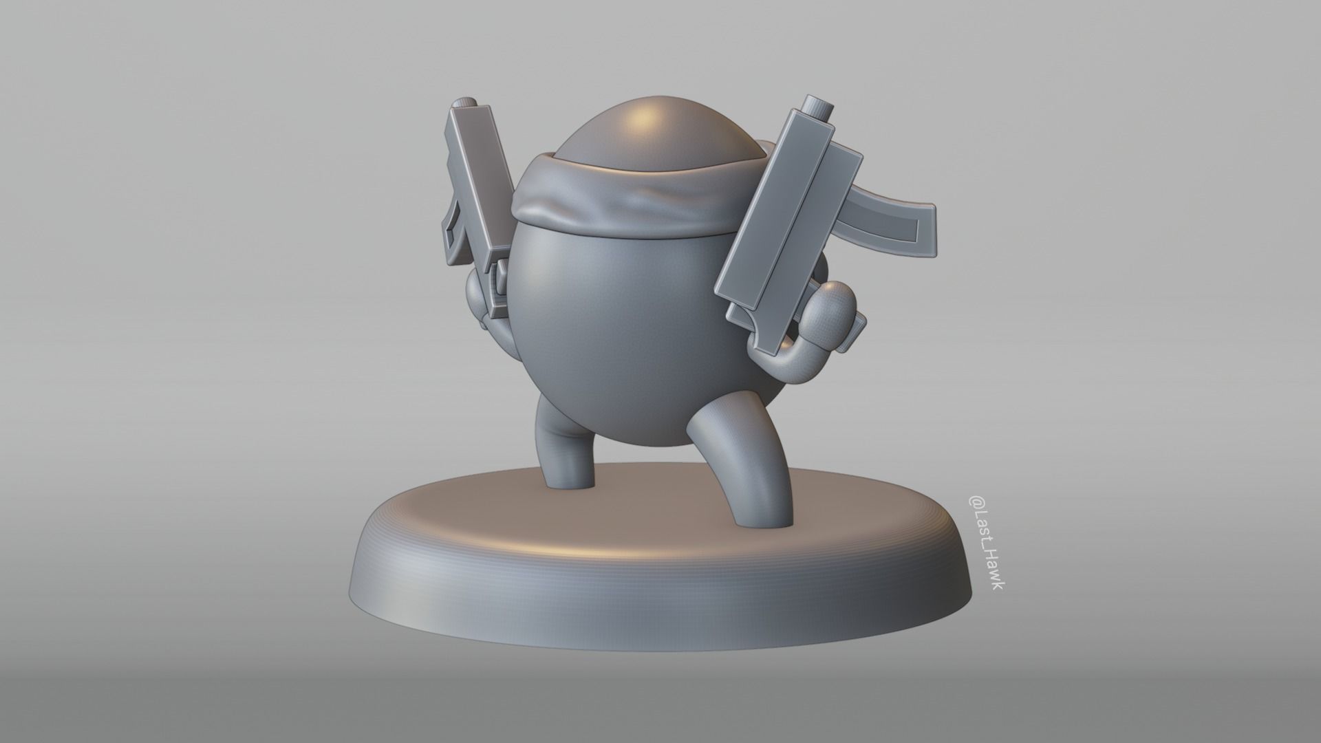 Brotato with SMGs 3D print model_6