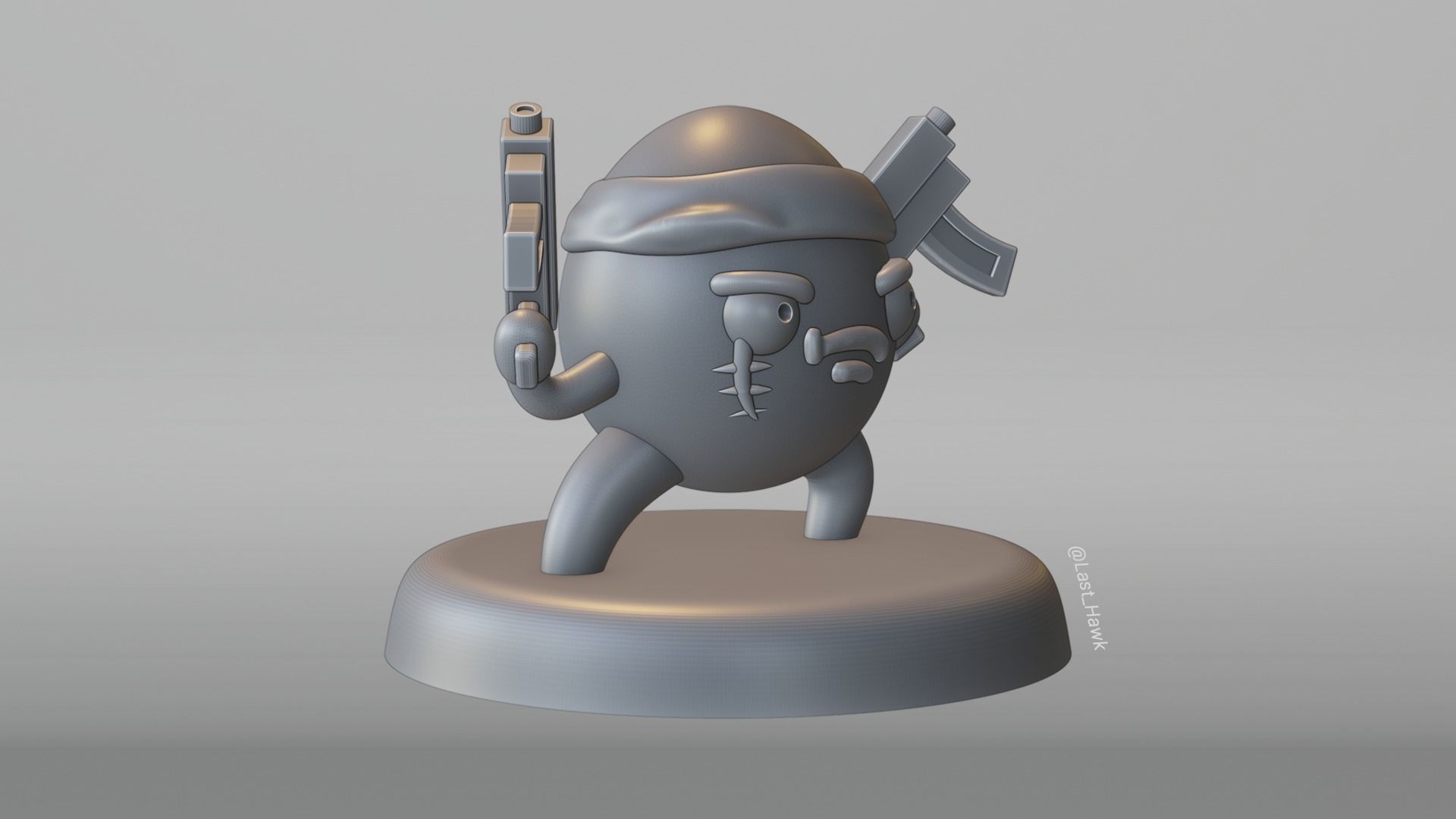 Brotato with SMGs 3D print model_4