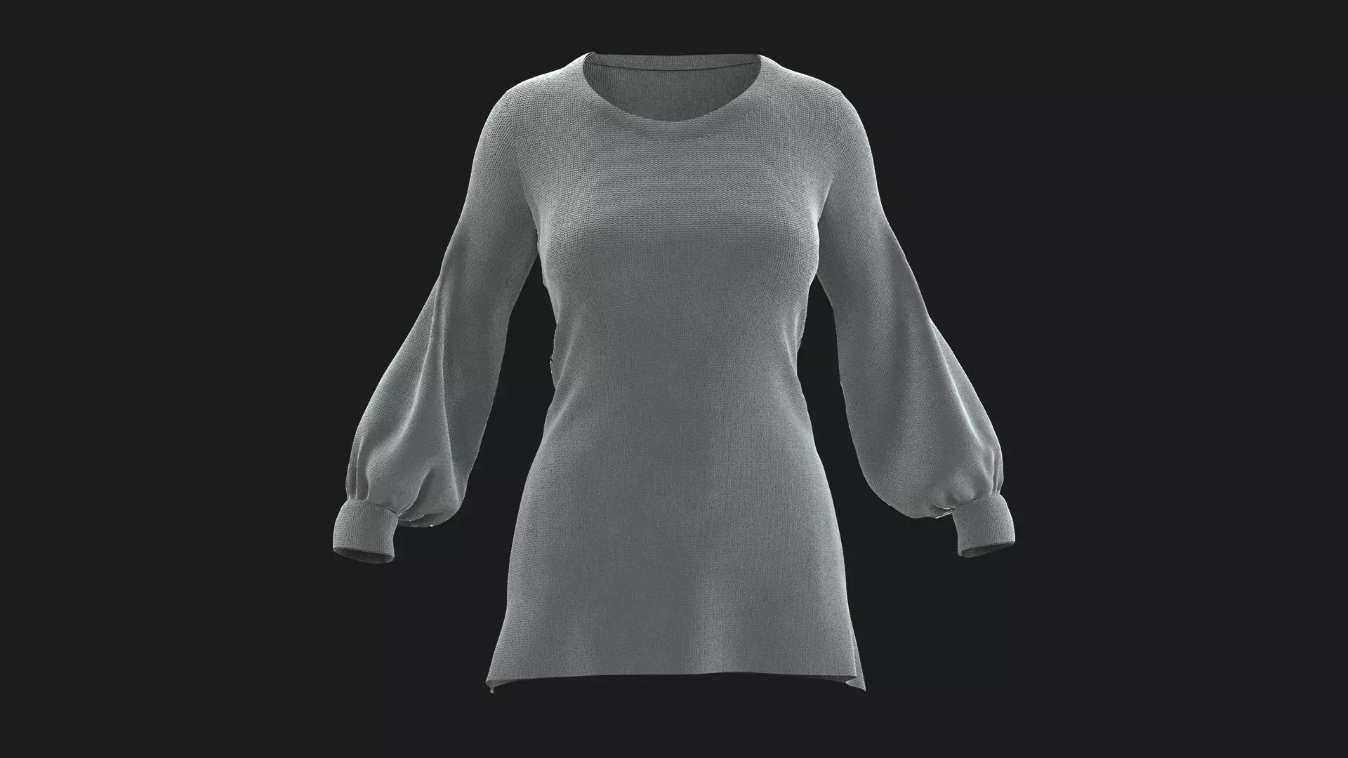 Female Shirt Free 3D model_0