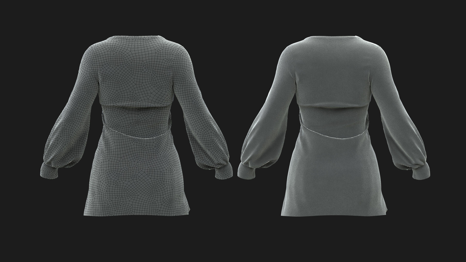 Female Shirt Free 3D model_5