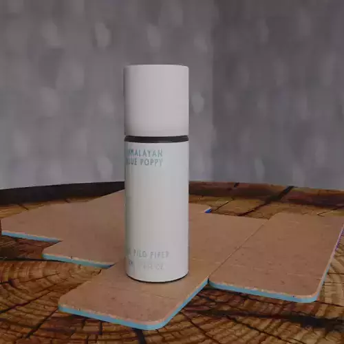 Body Roll-on with Box on a wooden log top-face 3D model Body Roll-on with Box on a wooden log top-face 3D model