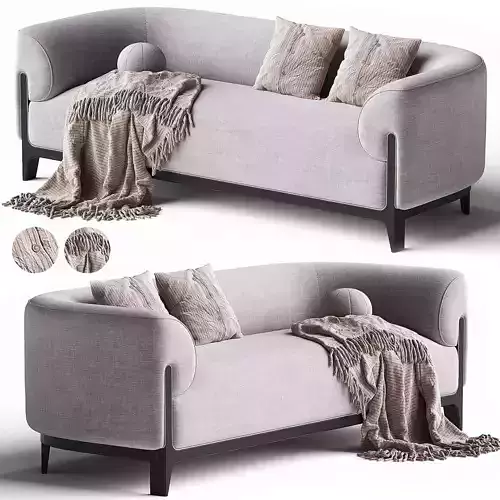 BOB Delcourt Collection sofa Low-poly 3D model