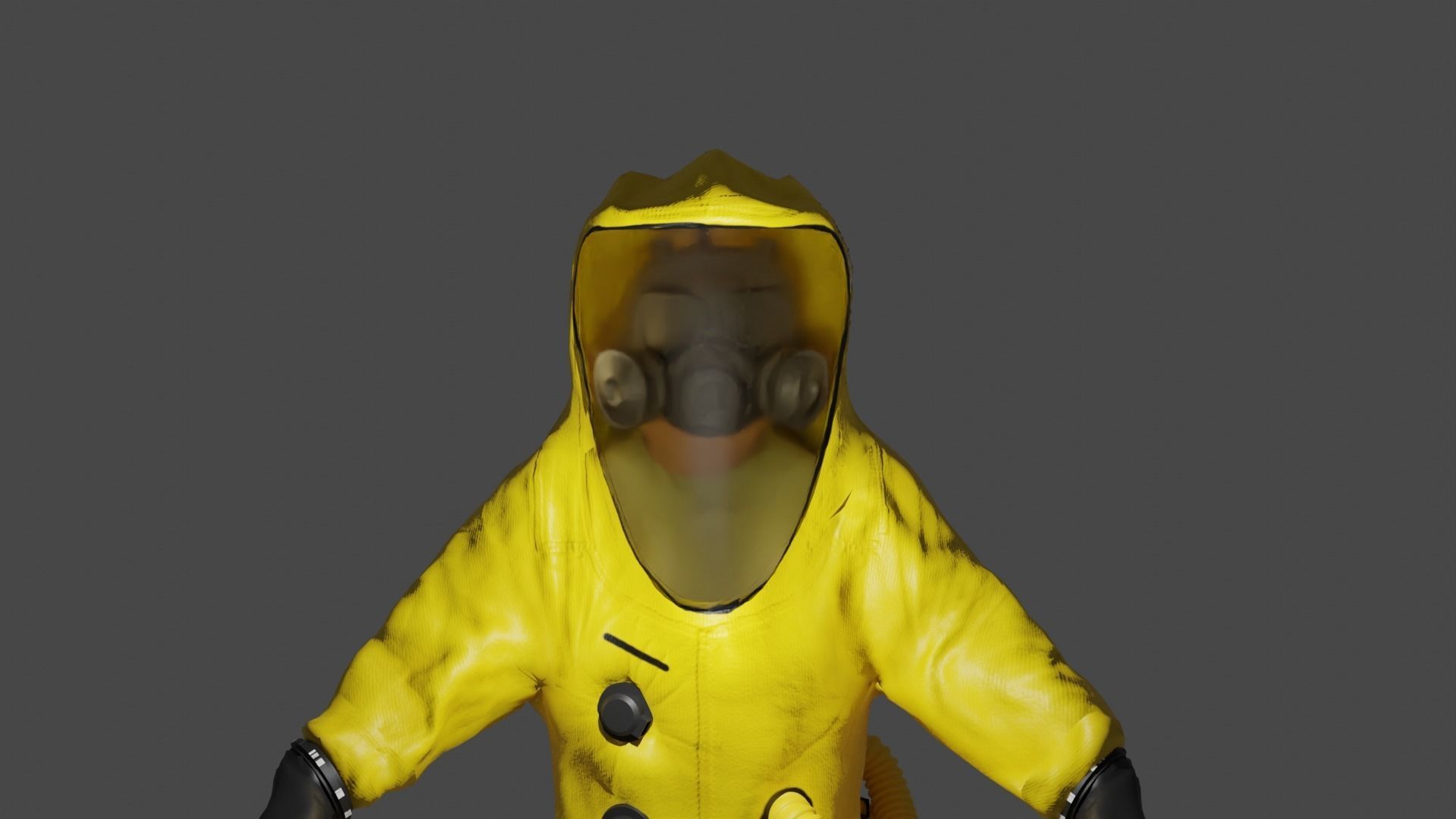 HAZMAT SUIT PBR 3D model_5