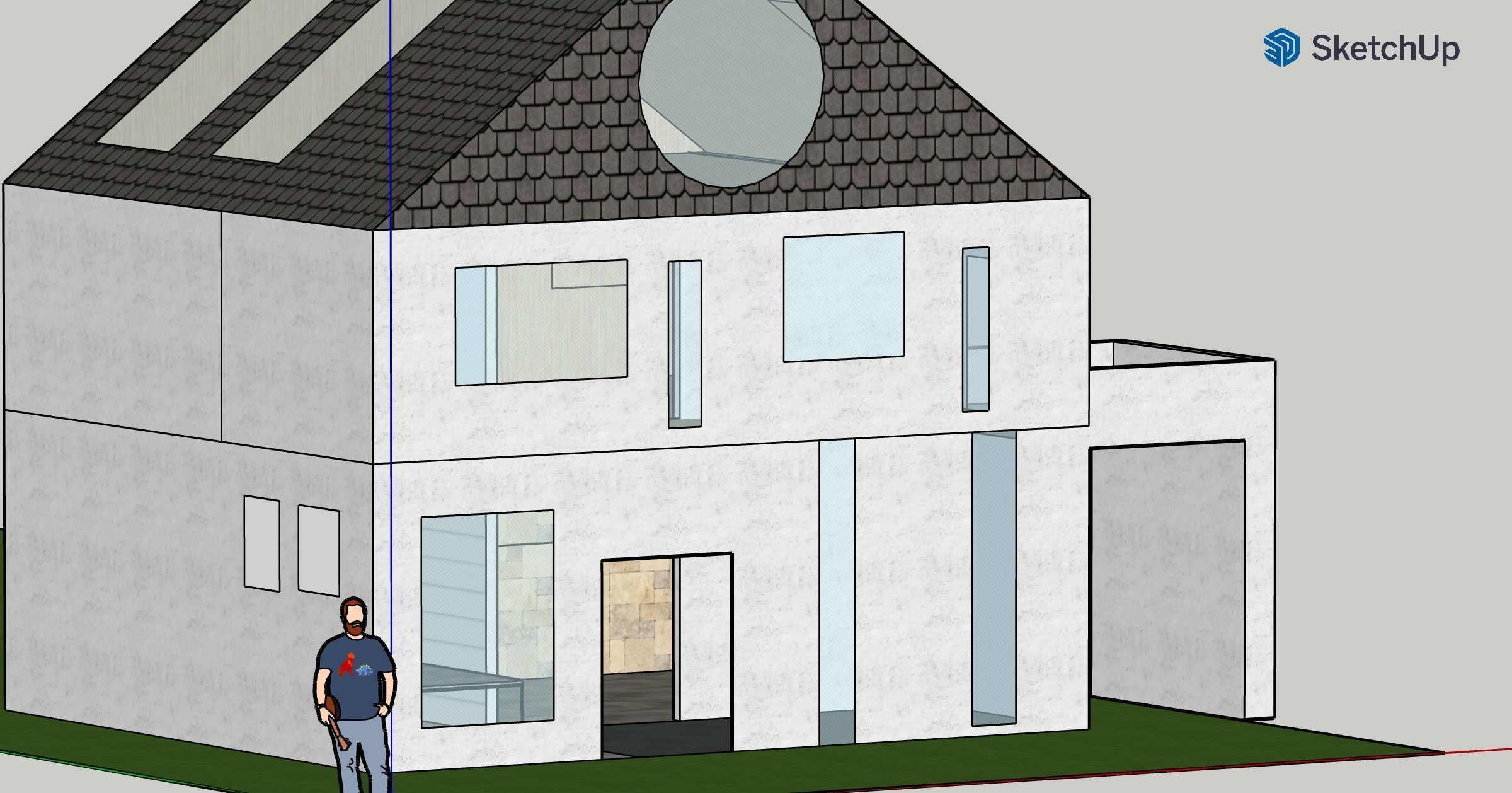 big house 3D print model_7