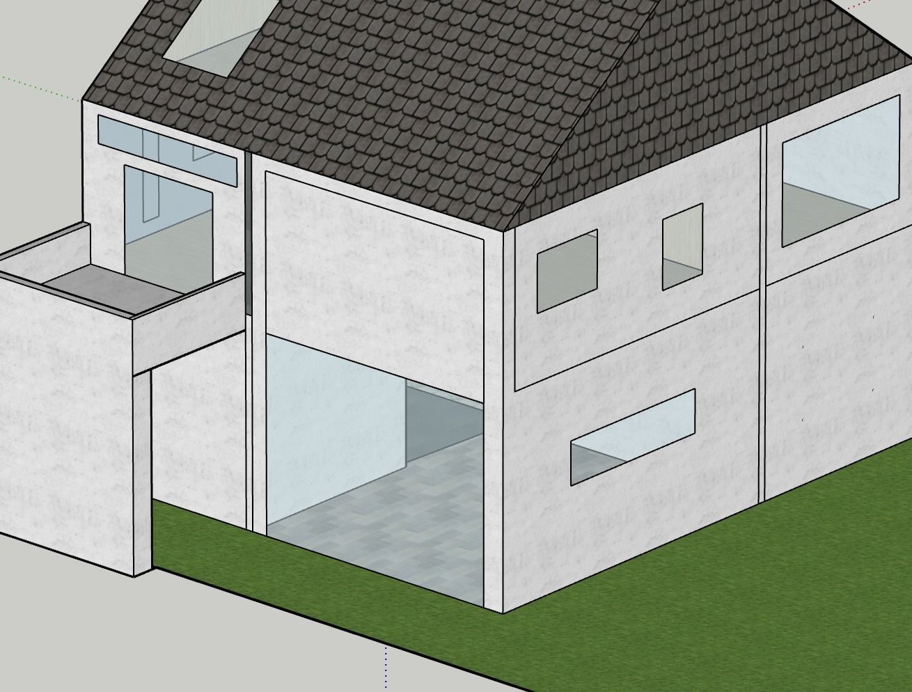 big house 3D print model_2