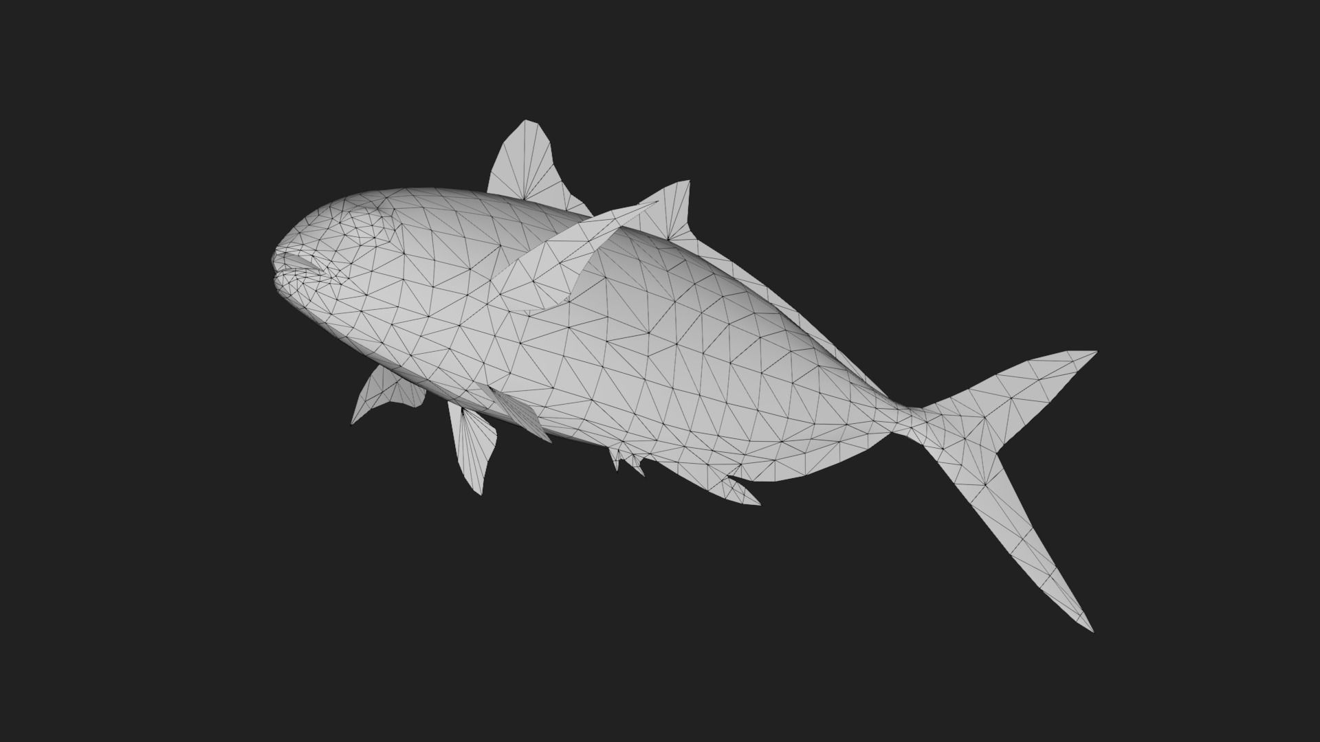 Runner Low-poly 3D model_3