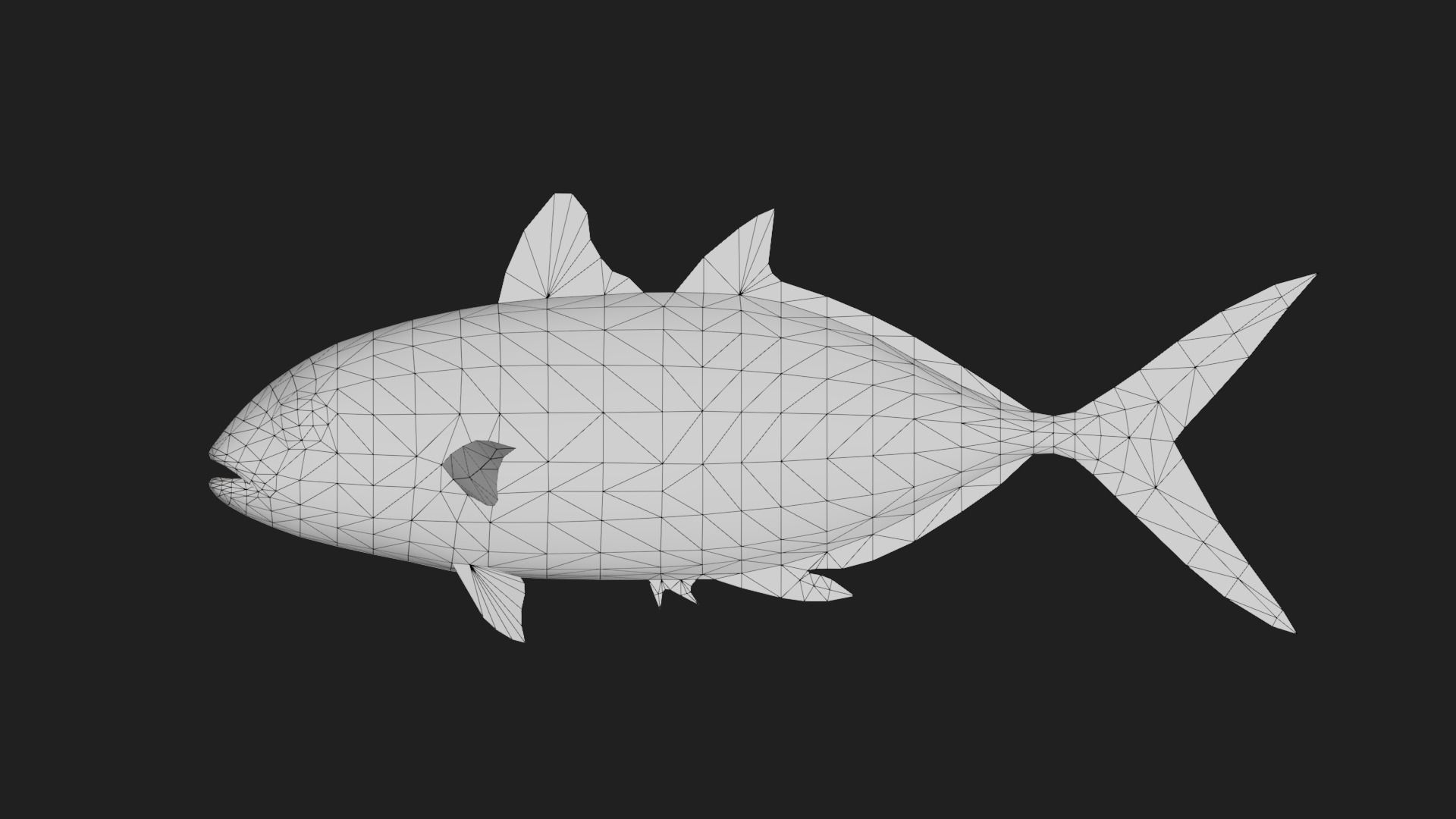 Runner Low-poly 3D model_1