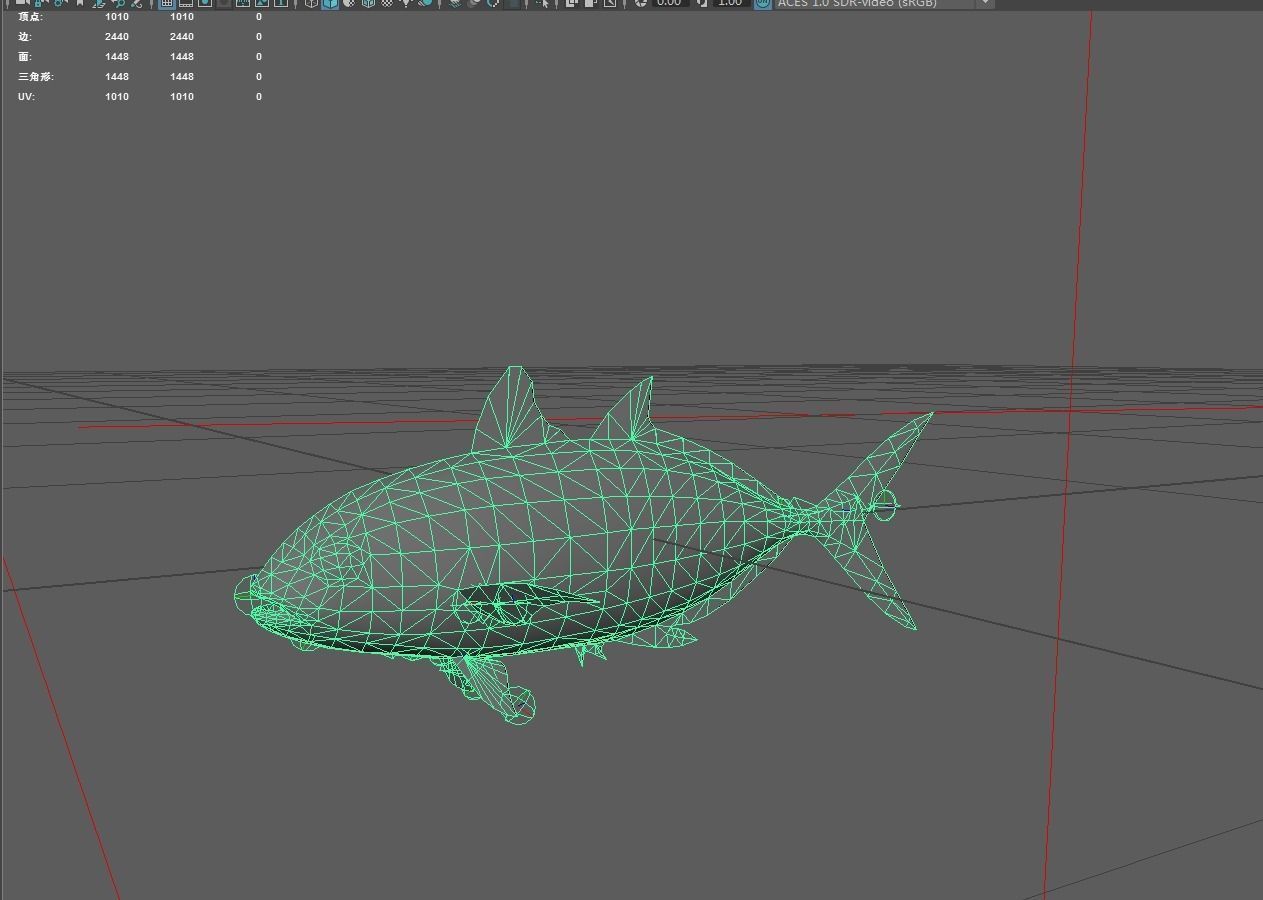Runner Low-poly 3D model_4