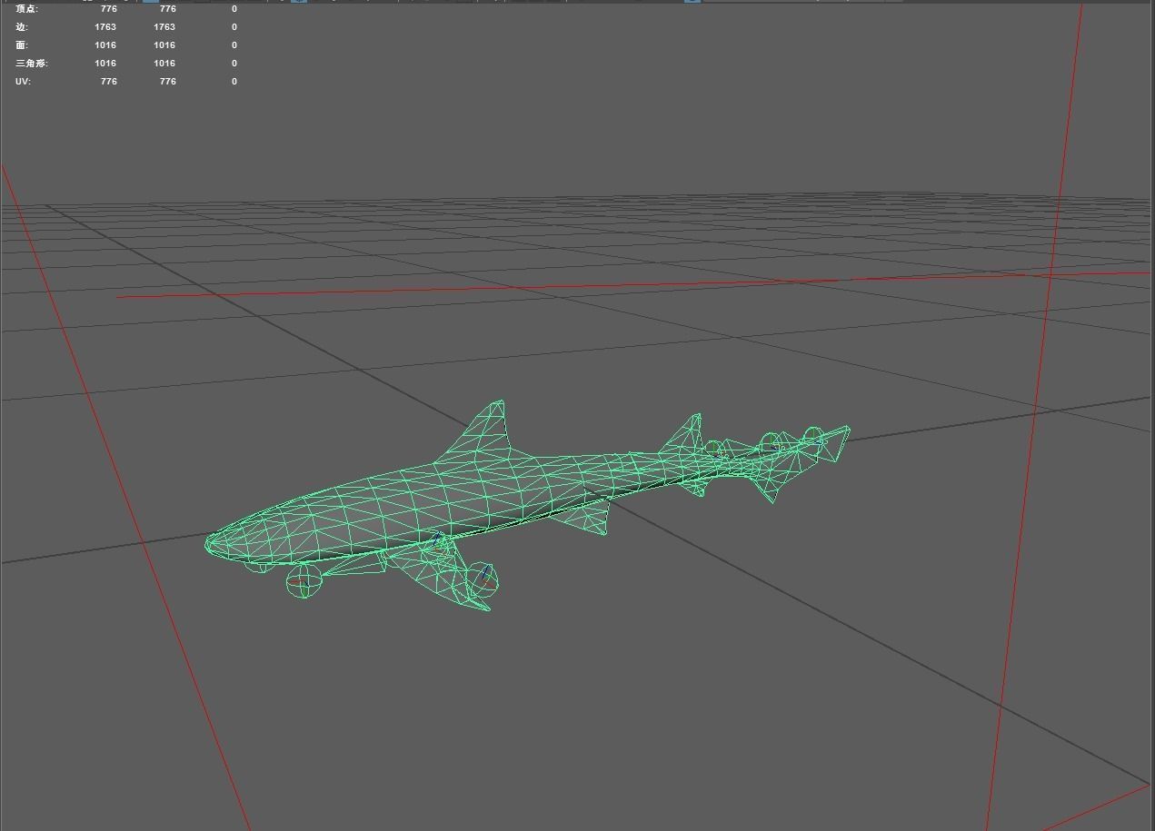 Shark Low-poly 3D model_2