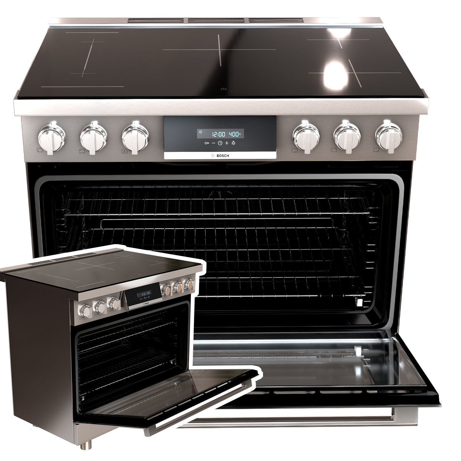 BOSCH HIS8655U and HIS8055U also with door opened 3D model_4