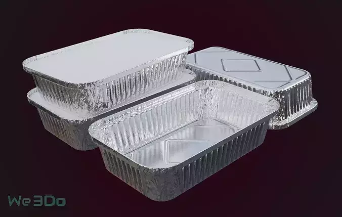 Aluminium Container Pack - Low Poly 7