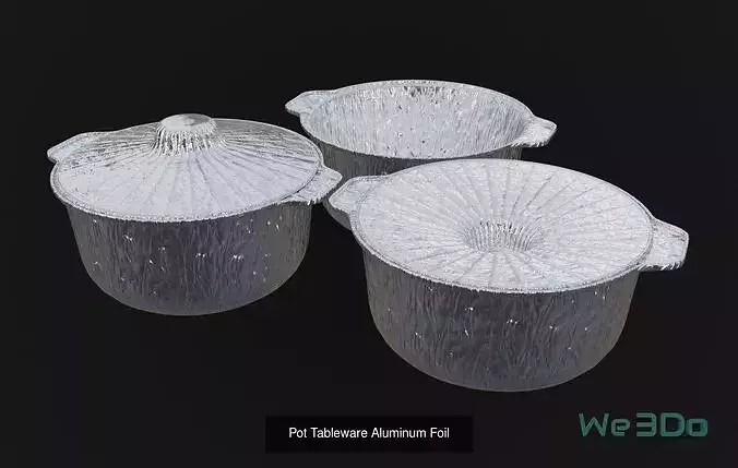 Aluminium Container Pack - Low Poly 5