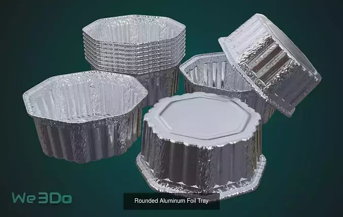 Aluminium Container Pack - Low Poly 4