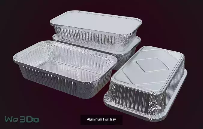 Aluminium Container Pack - Low Poly 2