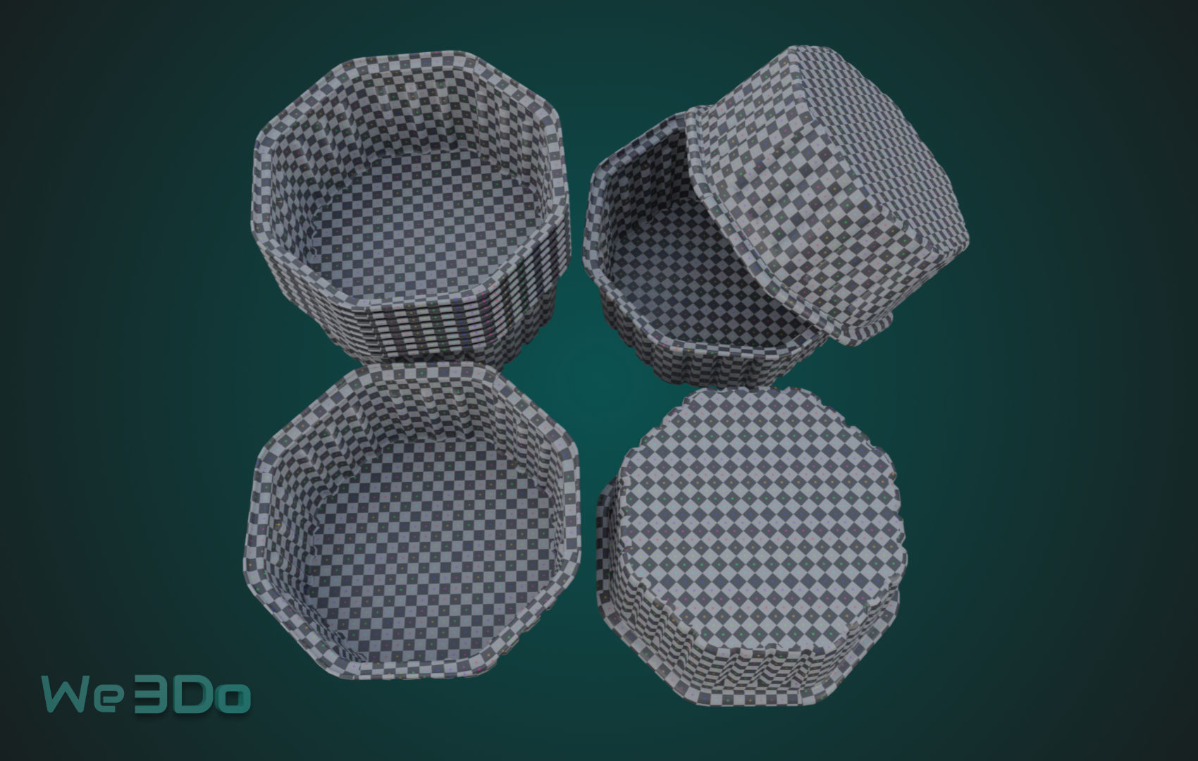 Aluminium Container Pack - Low Poly 3D Model Collection_20