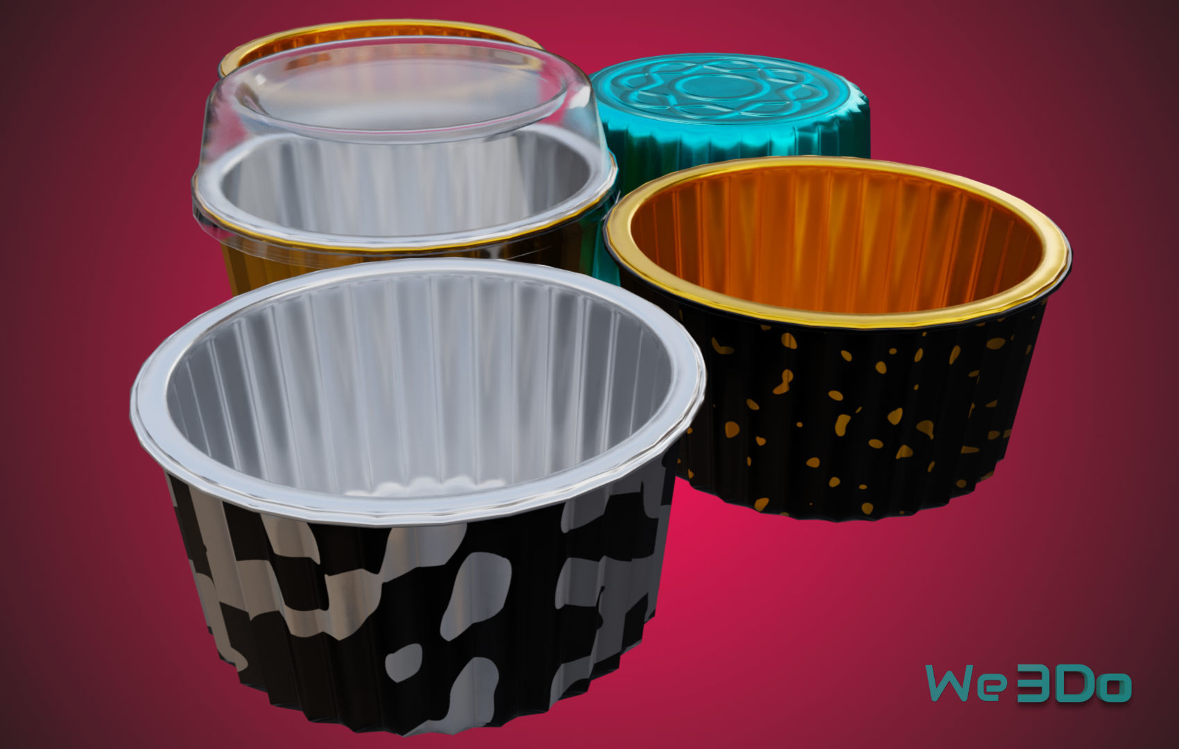 Aluminium Container Pack - Low Poly 3D Model Collection_26