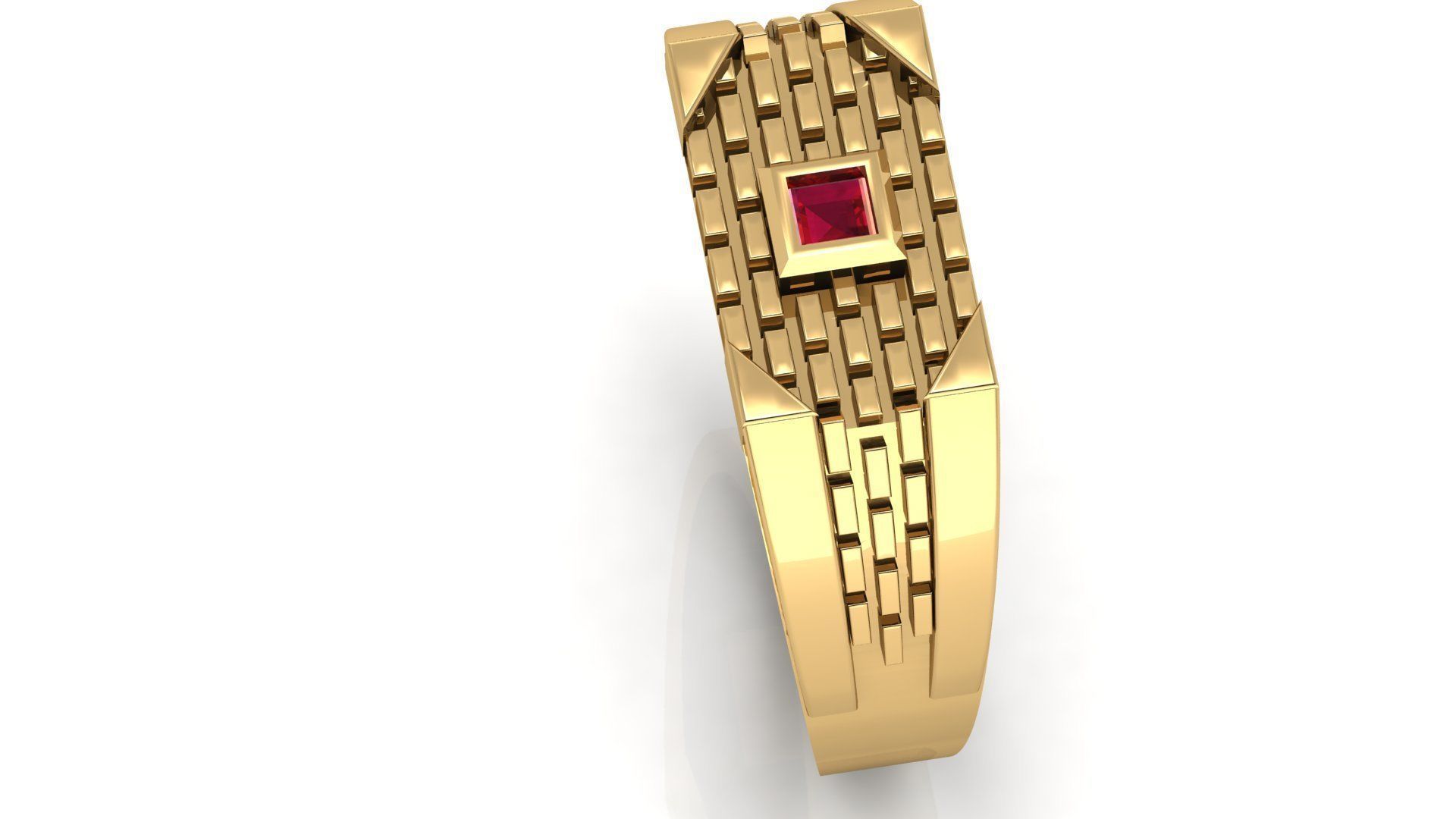 HIGHLY SOLD TEXTURE GENTS RING  3dm stl obj mtl  3D print model_1