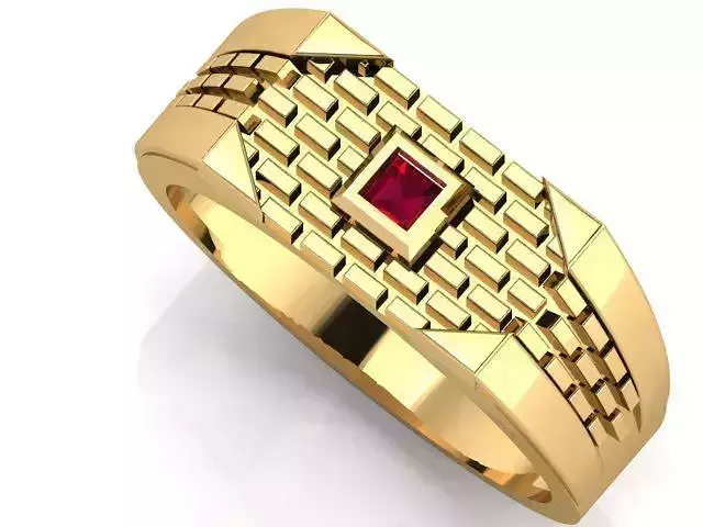 HIGHLY SOLD TEXTURE GENTS RING  3dm stl obj mtl  3D print model