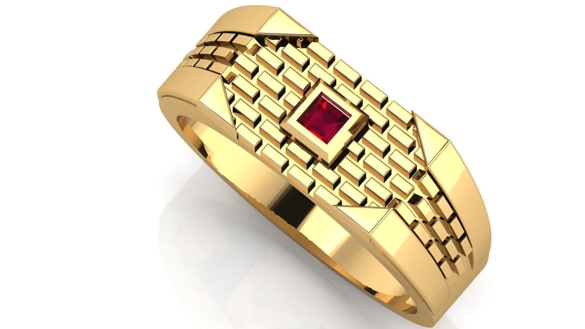 HIGHLY SOLD TEXTURE GENTS RING  3dm stl obj mtl  3D print model_5