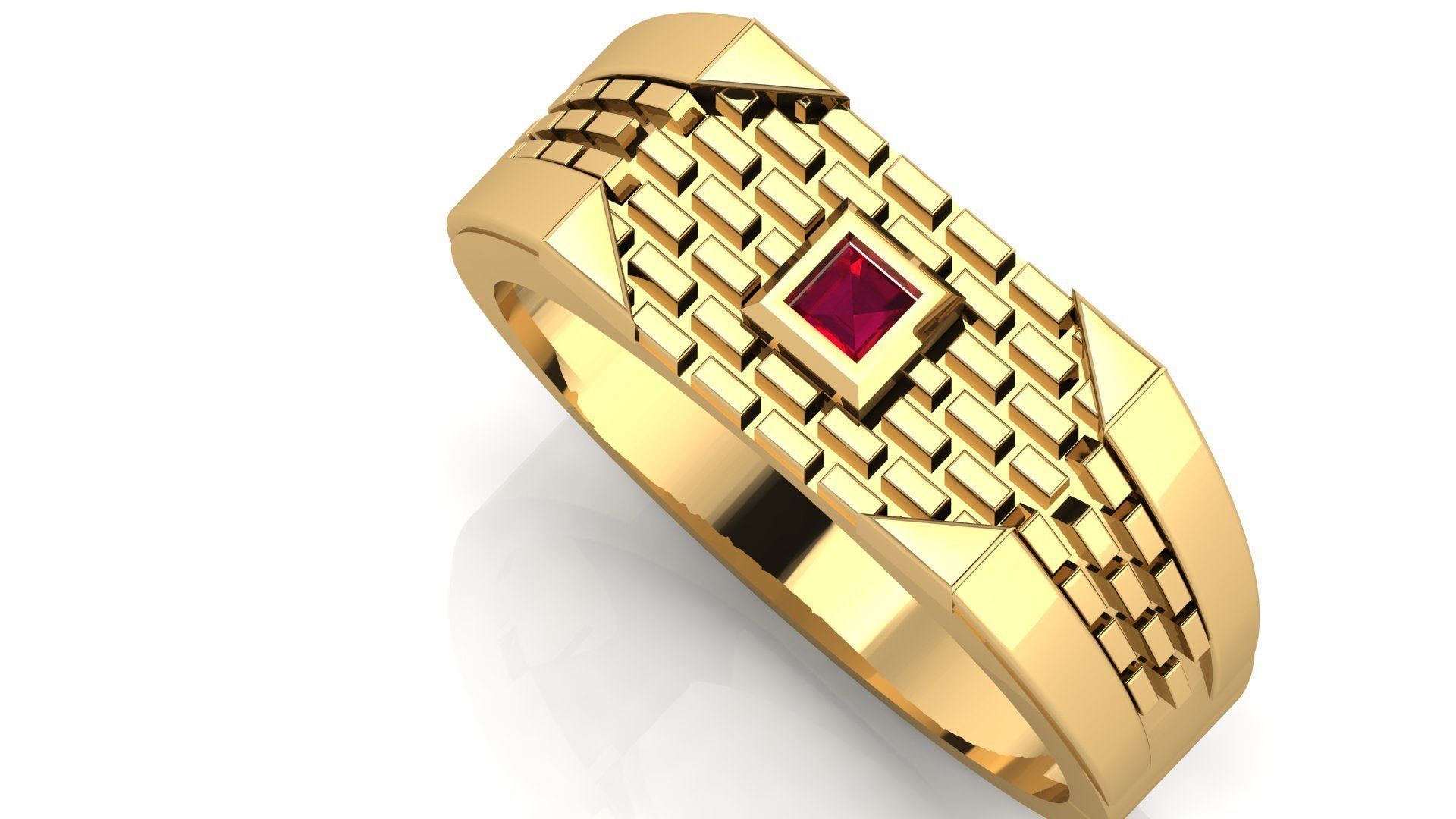 HIGHLY SOLD TEXTURE GENTS RING  3dm stl obj mtl  3D print model_4