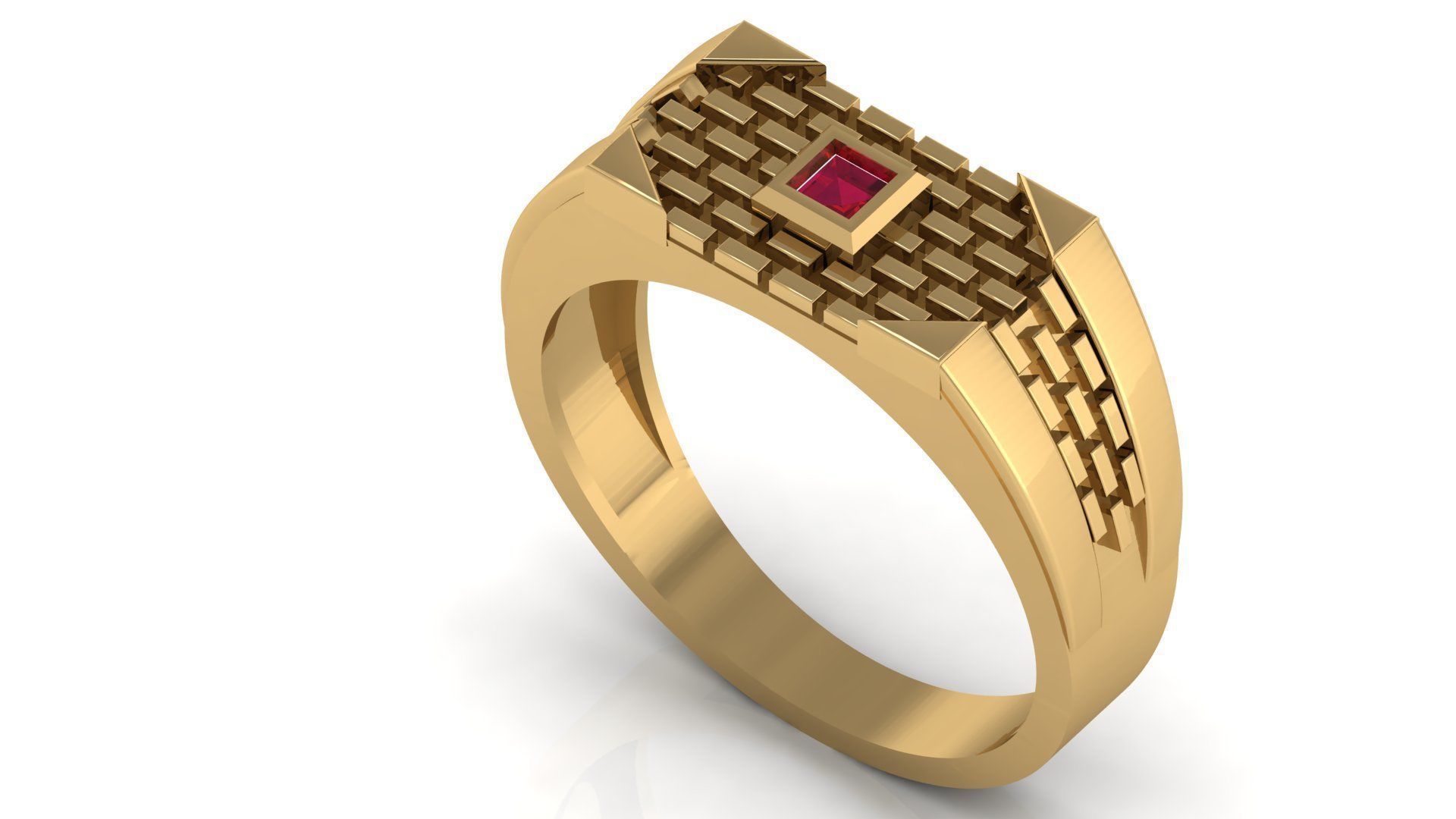 HIGHLY SOLD TEXTURE GENTS RING  3dm stl obj mtl  3D print model_6