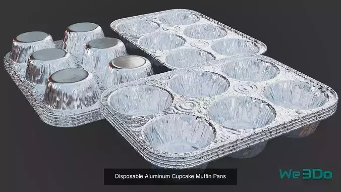Foil Container Pack - Low Poly 6
