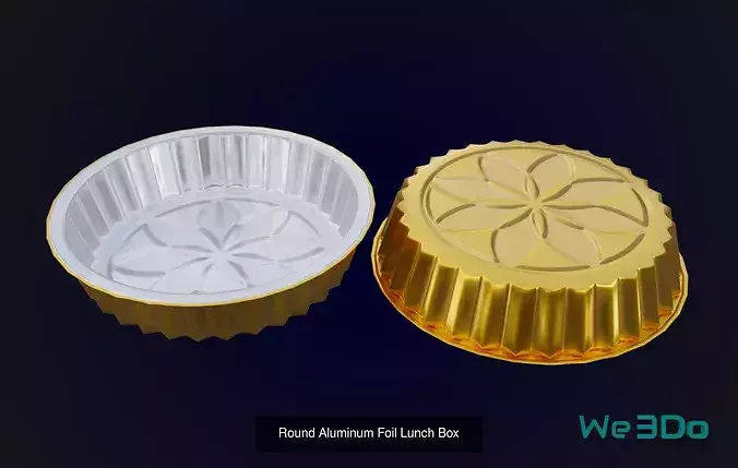 Foil Container Pack - Low Poly 3