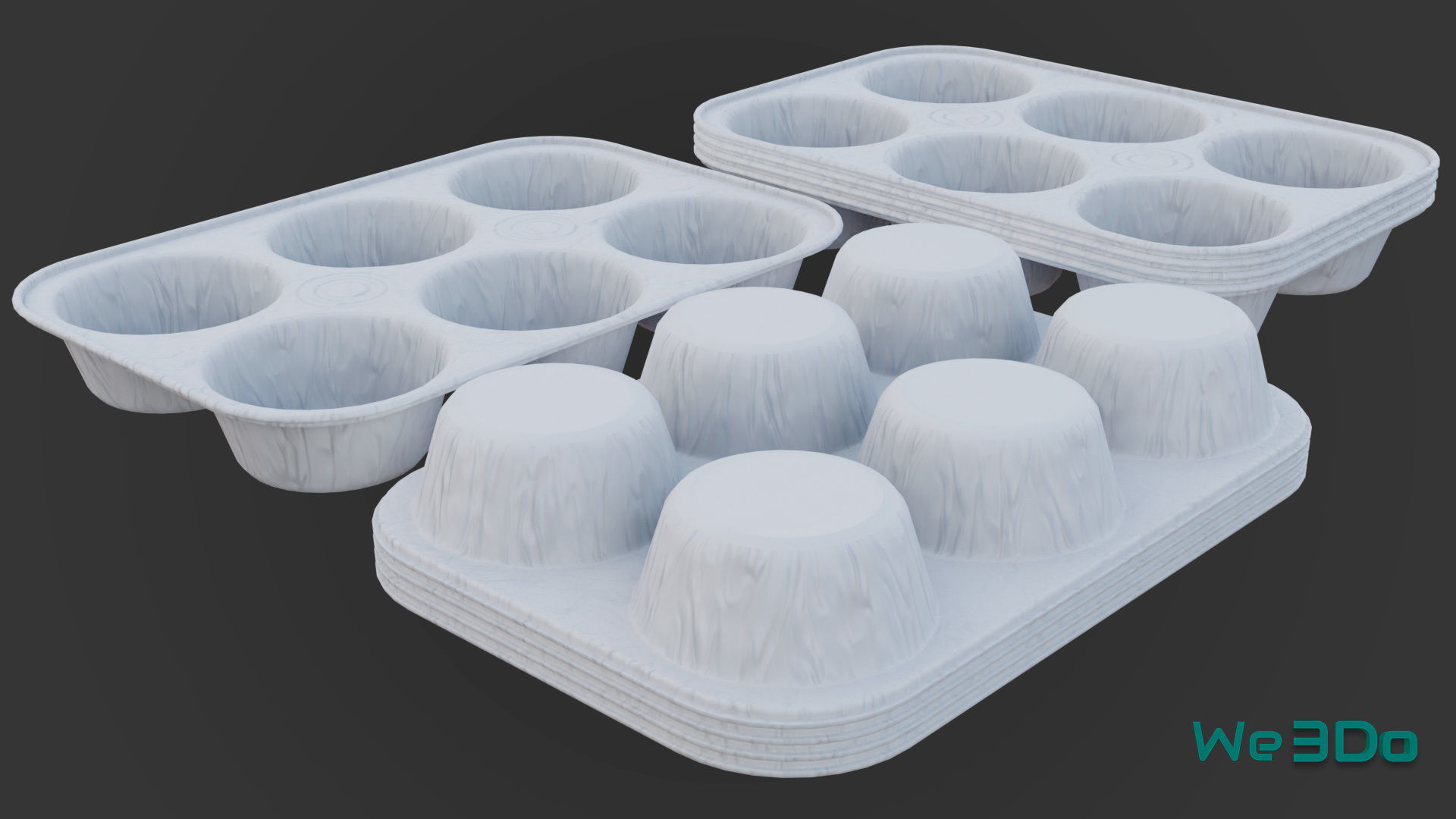 Foil Container Pack - Low Poly 3D Model Collection_29