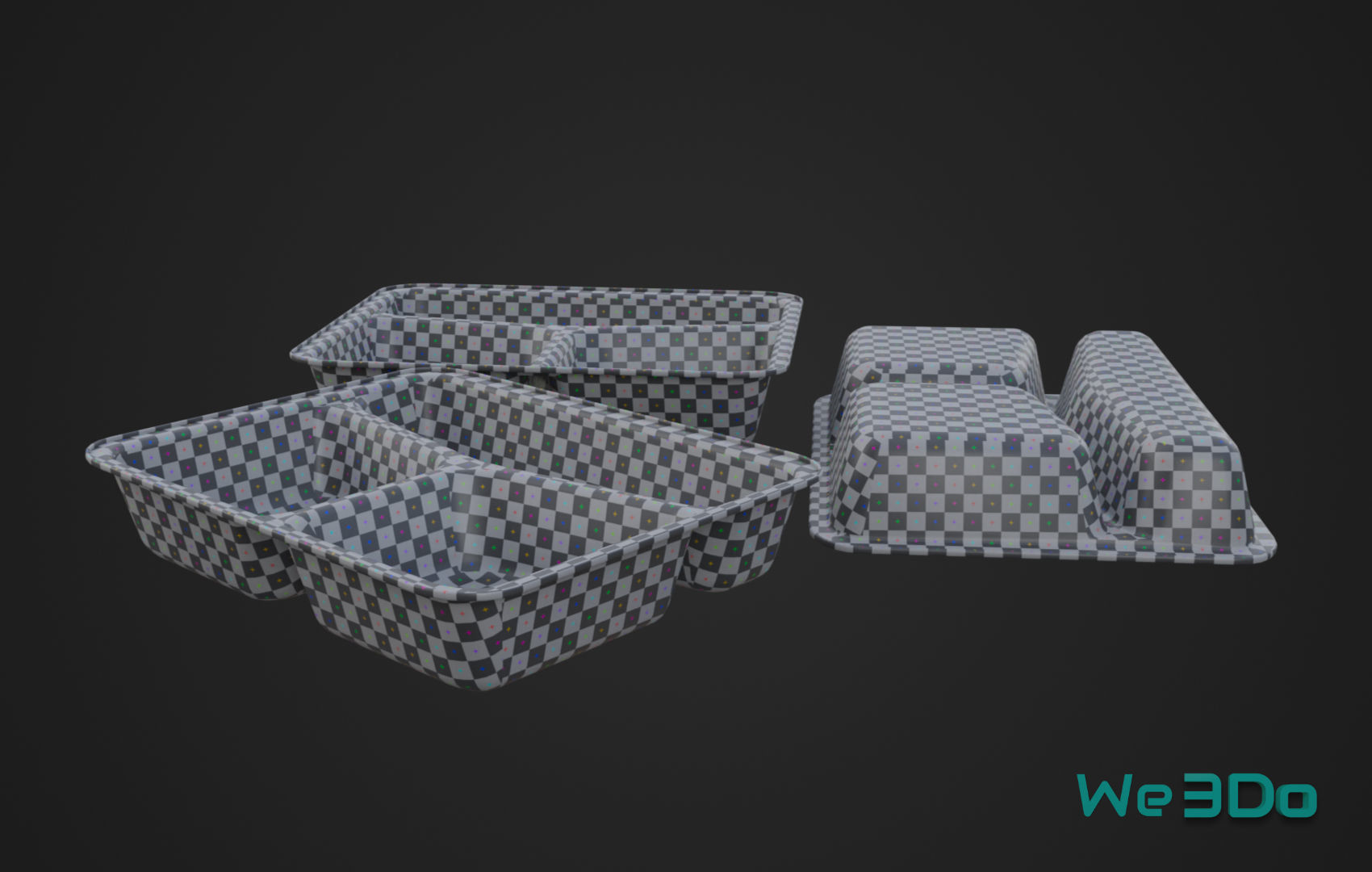 Foil Container Pack - Low Poly 3D Model Collection_23