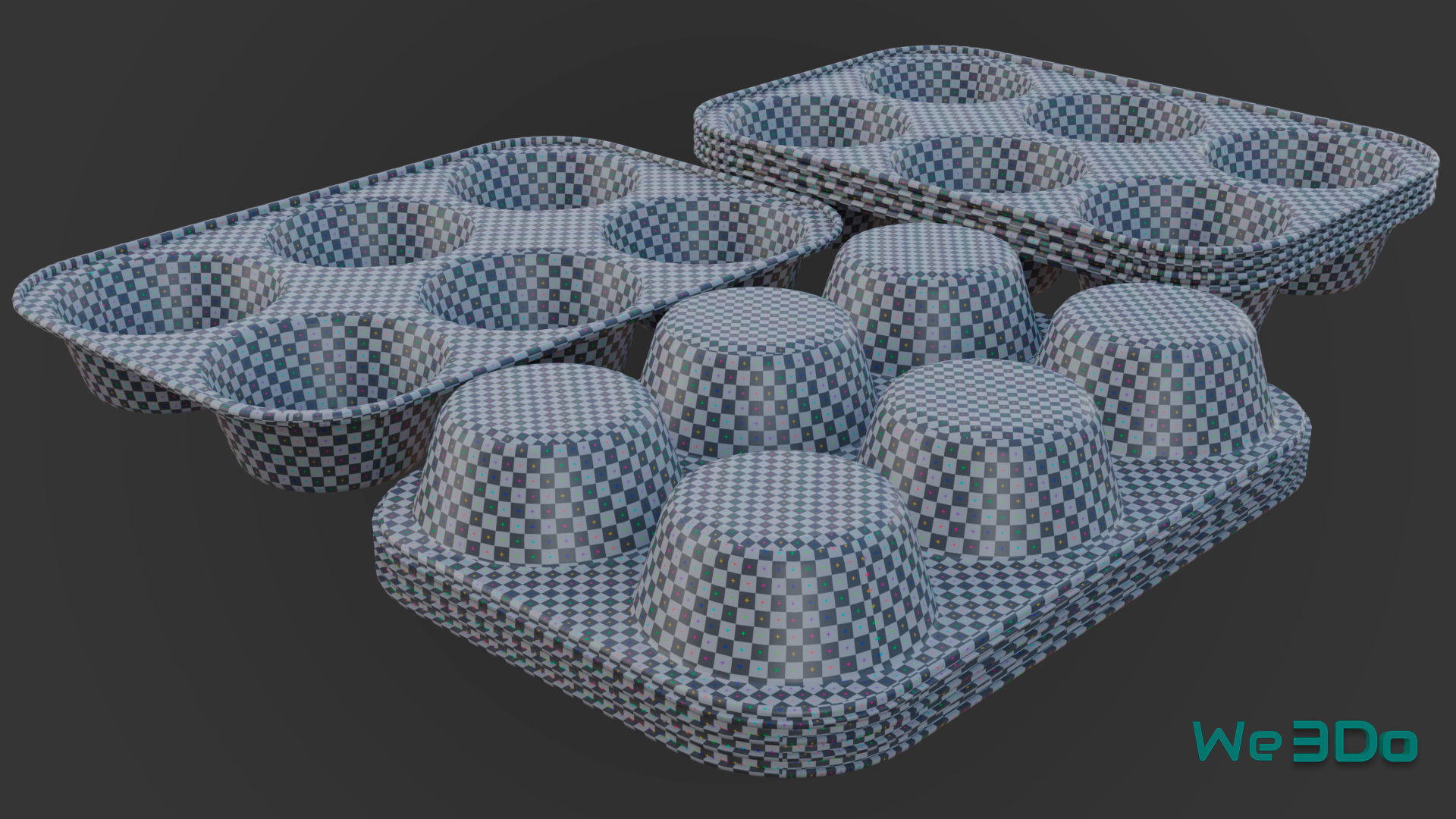 Foil Container Pack - Low Poly 3D Model Collection_30