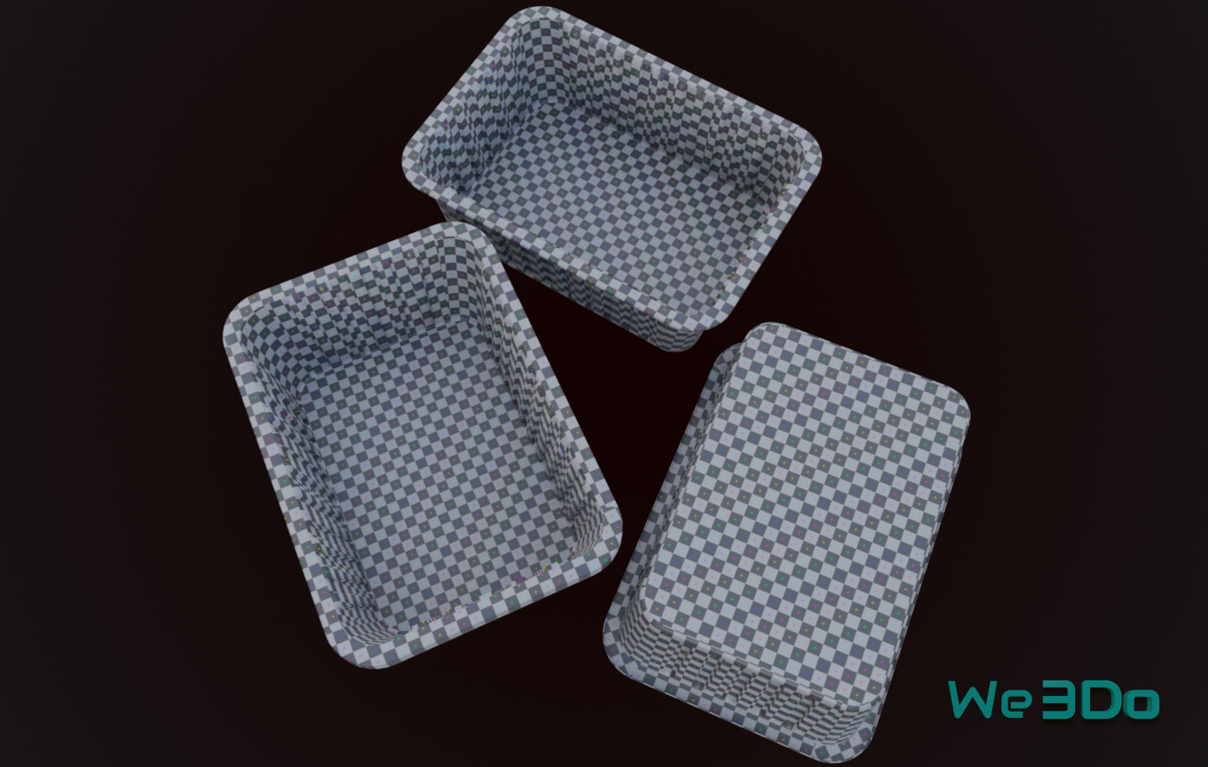 Foil Container Pack - Low Poly 3D Model Collection_25