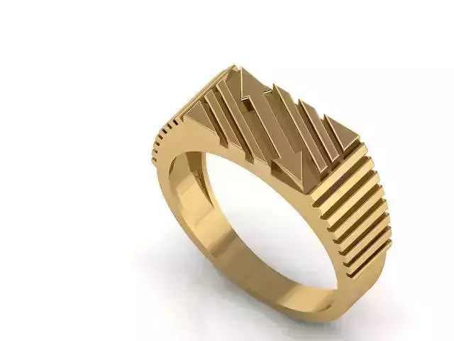 BEST SOLD ARROW GENTS RING  3dm stl obj mtl  3D print model