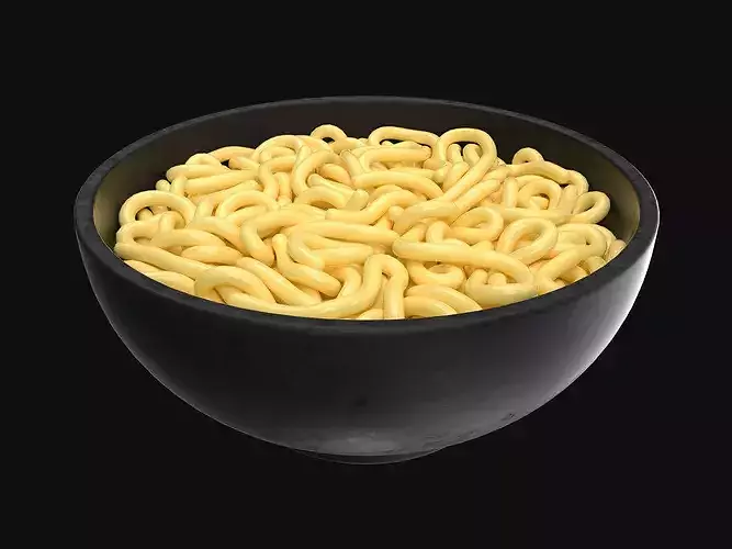 Bowl of Noodles 3D model 4