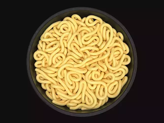 Bowl of Noodles 3D model 6