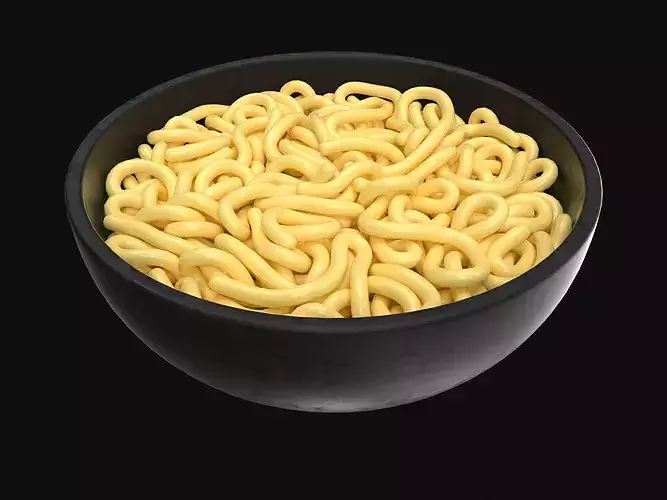 Bowl of Noodles 3D model 5